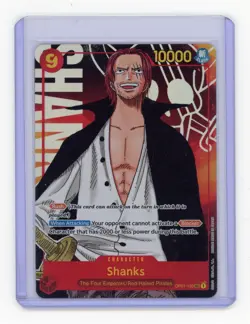 Shanks OP01-120 SEC Alt Art Romance Dawn One Piece CCG - Image 1