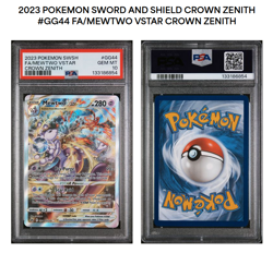 Psa 10 Mewtwo VSTAR Crown Zenith: Galarian Gallery Ultra Rare Card #GG44/GG70 - Image 3