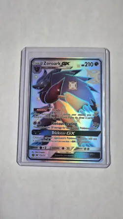 Pokemon TCG Zoroark GX Hidden Fates Shiny Holo Secret Rare Card 77a/73 - Image 1