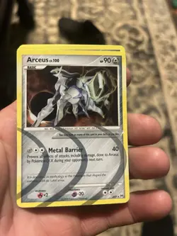 Pokemon TCG Arceus AR9 Platinum Holo Rare Card - Image 1