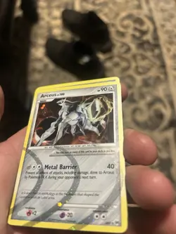Pokemon TCG Arceus AR9 Platinum Holo Rare Card - Image 3