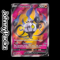 Pokemon TCG - Chandelure V 247/264 Full Art Card Rare Holo - Fusion Strike (NM) - Image 1