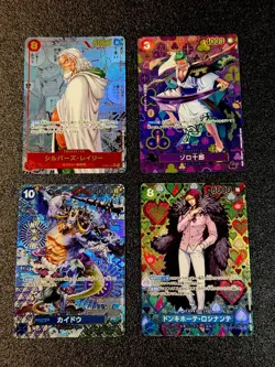 Silvers Rayleigh OP08-118 Manga & 3 SP ZORO KAIDO ONE PIECE Card Japanese - Image 1