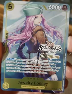 One Piece Jewelry Bonney Offline Regional Champion Prize Card NM Very Rare - Image 1