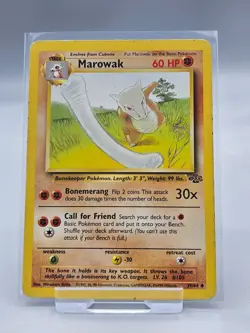 Pokemon TCG Marowak Jungle Card 39/64 Unlimited Uncommon WOTC Vintage - Image 1