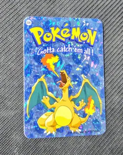 Charizard #6 - Vintage Vending Machine Prism Sticker 2000 - Pokemon Card NM - Image 3