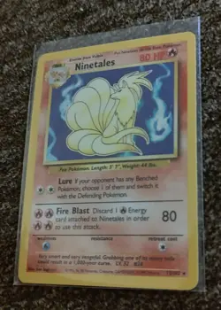 Pokemon TCG Ninetales Base Set Holo Unlimited Rare Card 12/102 1999 WOTC - Image 4