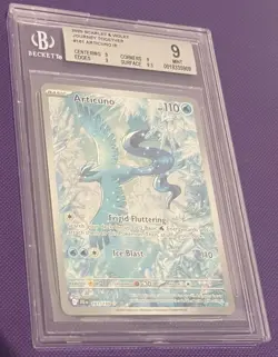 Pokemon TCG Journey Together Articuno Card IR 161/159 BGS 9 Mint - Image 3