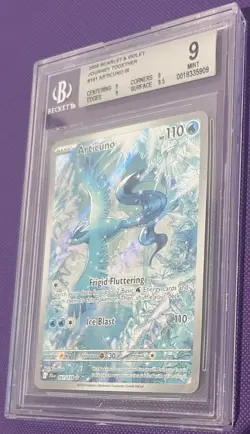 Pokemon TCG Journey Together Articuno Card IR 161/159 BGS 9 Mint - Image 4