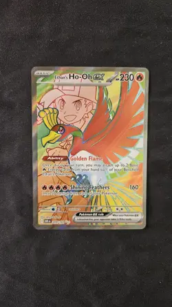 Pokemon TCG Ethan's Ho-Oh EX 209/182 S&V Destined Rivals Ultra Rare Holo Card - Image 1