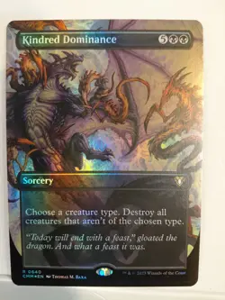 Kindred Dominance (Borderless) Commander Masters Foil - Image 1