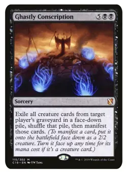 MTG Ghastly Conscription Commander 2019 115/302 Regular Mythic - Image 1