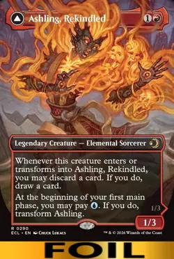 Ashling, Rekindled ** FOIL BORDERLESS ** #290 - Lorwyn Ecliped - NM MTG - Image 1