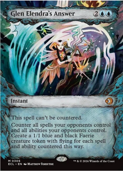 Glen Elendra's Answer (Showcase) MTG Lorwyn Eclipsed 306 M NM - Image 1