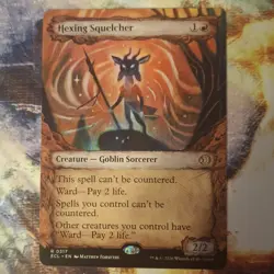 Hexing Squelcher Showcase Borderless MTG Lorwyn Eclipsed NM - Free Shipping - Image 1