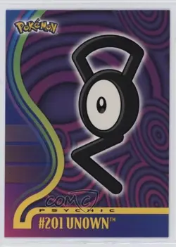 Unown Topps Pokemon TV Animation Edition Johto League Champions #201 2001 - Image 1
