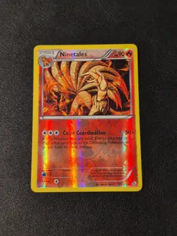 Ninetales - 21/113- Rare - Reverse Holo Pokemon Legendary Treasures NM - Image 1