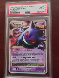 PSA 8 Gengar Lv.X 97/99 Arceus Holo Pokemon Platinum PSA # 103212904 - Image 1