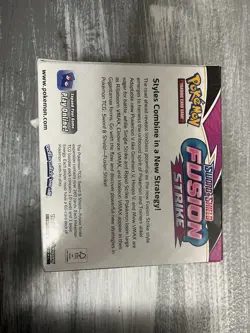 Pokemon TCG Sword & Shield - Fusion Strike Booster Box Opened Box No Packs - Image 3