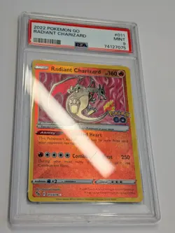 PSA 9 - 2022 Pokemon GO Radiant Charizard Gem Mint Holo Rare GO SET # 011 / 078 - Image 5