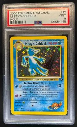 2000 Pokemon Gym Challenge Misty's Golduck Holo #12/132 PSA 9 - Image 1