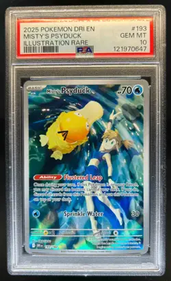 2025 Pokemon SV Destined Rivals Misty's Psyduck #193/182 PSA 10 - Image 1