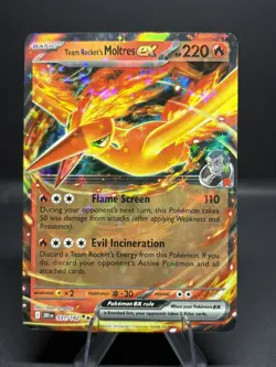 Team Rocket's Moltres ex 31/182 Pokemon TCG Destined Rivals NM - Image 1