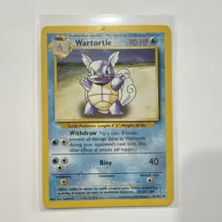 Pokemon TCG Wartortle 42/102 Uncommon Regular Base Set English Ken Sugimori - Image 1
