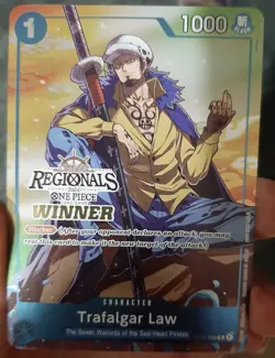One Piece Offline 2024 Regional Winner Trafalgar Law NM Prize Card NM Very Rare - Image 1