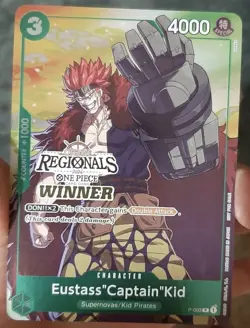 One Piece 2024 Offline Regional Winner Eustass Captain Kid Prize Card Very Rare - Image 1