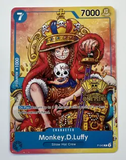 Monkey.D.Luffy (2nd Anniversary Stamped Promo) P-043 - One Piece TCG English NM - Image 1