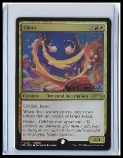 Cheer 0001 Happy Holidays 2025 Promo WPN Magic MTG Card English - Image 1