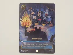 Disney Lorcana TCG Spooky Sight (Enchanted) 237/204 Whispers in the Well Holo - Image 1