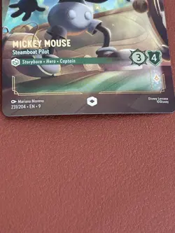 Mickey Mouse - Steamboat Pilot (Enchanted) 231/204 Fabled Holo Disney Lorcana - Image 3