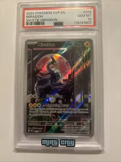 2023 POKEMON SVP EN-SV BLACK STAR PROMO #013 MIRAIDON PSA 10 - Image 3