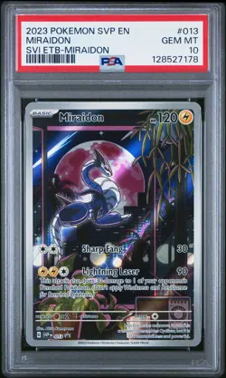 2023 POKEMON SVP EN-SV BLACK STAR PROMO #013 MIRAIDON PSA 10 - Image 1