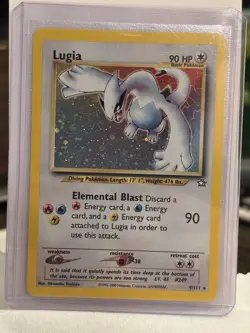 Pokemon TCG Lugia Neo Genesis Holo Rare Card 9/111 Unlimited Edition - Image 1