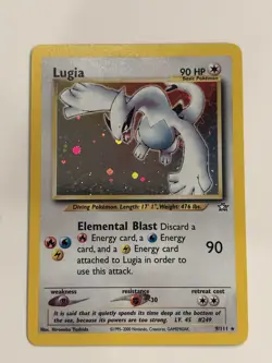 Pokemon TCG Lugia Neo Genesis Holo Rare Card 9/111 Unlimited Edition - Image 3