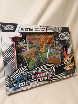 Pokemon TCG: Black Bolt & White Flare - Victini Illustration Collection - New - Image 1