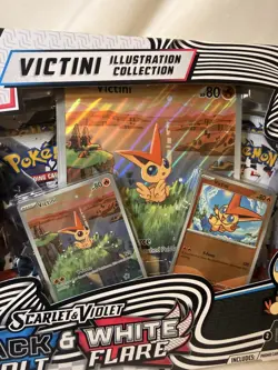 Pokemon TCG: Black Bolt & White Flare - Victini Illustration Collection - New - Image 2