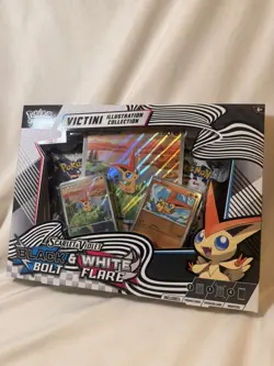 Pokemon TCG: Black Bolt & White Flare - Victini Illustration Collection - New - Image 3