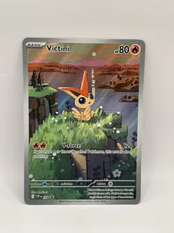 Pokemon Victini SVP 208 Promo Illustration Black Bolt/White Flare Rare - Image 1