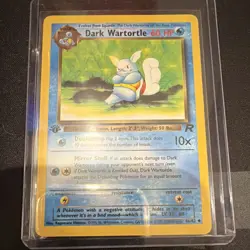 Pokemon Dark Wartortle Team Rocket 46/82 60 HP Edition1 Uncommon Card - Image 1