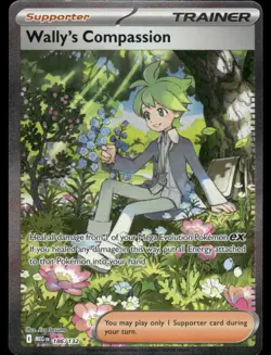 Pokemon Cards Wally's Compassion 186/132 Mega Evolution NM *3 - Image 1
