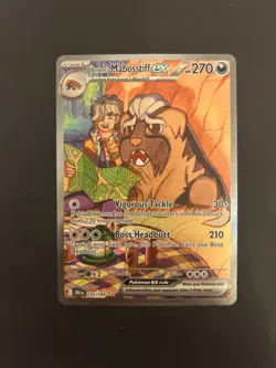 Pokemon Card Arven's Mabosstiff EX 235/182 Destined Rivals Full Art - NM - Image 1