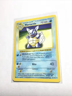 WARTORTLE - 42/102 - Base Set SHADOWLESS - Pokemon Card - HP - Image 1