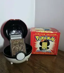 Pokemon 23kt Gold-Plated Card Burger King Red Box, Charizard, COA, Unsealed - Image 1