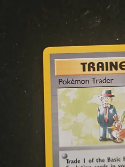 Pokemon TCG Trainer Base Set Pokemon Trader 77/102 Regular Card Unlimited RareLP - Image 2