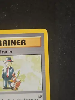 Pokemon TCG Trainer Base Set Pokemon Trader 77/102 Regular Card Unlimited RareLP - Image 3