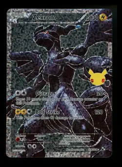 #2 Zekrom 114/114 Black & White Celebrations 25th Anniversary Pokemon Card TCG - Image 1